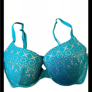 Victoria's Secret Teal Lace Push-Up Bra
